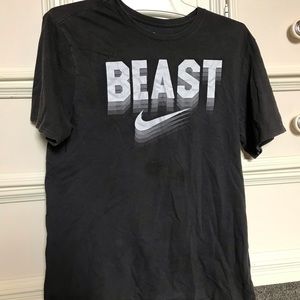 nike grey “beast” shirt